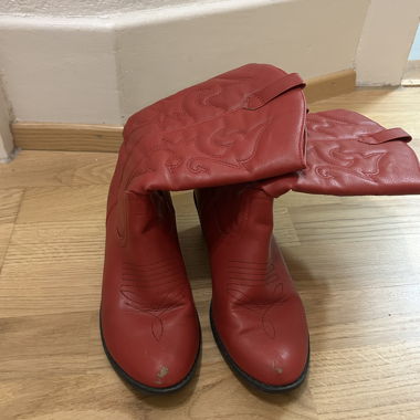 Bottes Western de cow-boy rouges