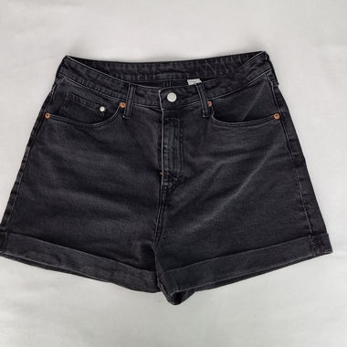 Schwarze Denim Shorts