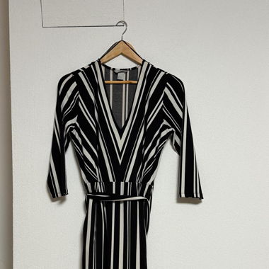 Kleid schwarz weiss
