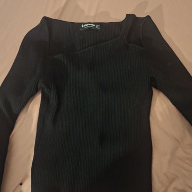 Black turtleneck sweater