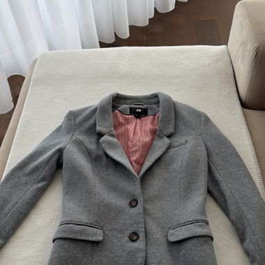 Blazer gris pour femme H&M