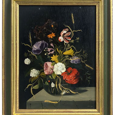 Framed Flower Painting
