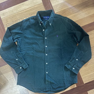 Camicia in velluto a coste Polo Ralph Lauren verde