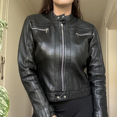 Lederjacke 