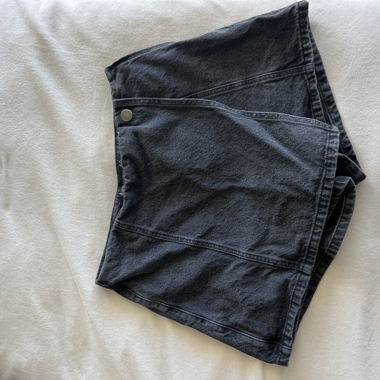 Jeans Hosenrock grau