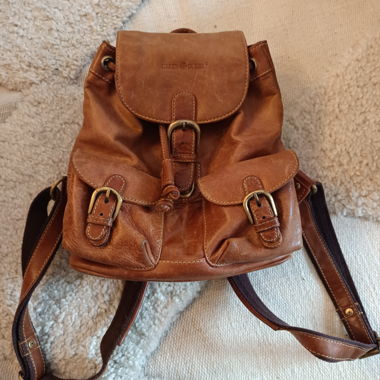 Kleiner Green burry lederrucksack
