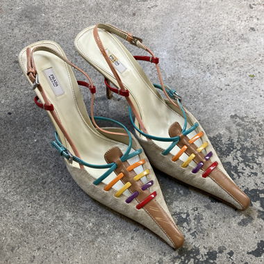 Prada Slingback High Heels Size 39.5