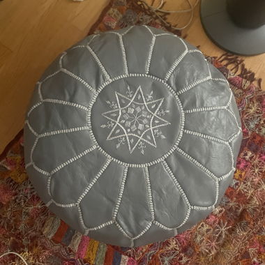 Large Moroccan Round Seat Pouf