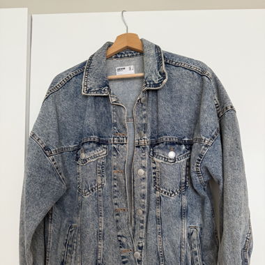 Oversize Jeansjacke Grösse S