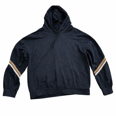 Black Hoodie with Stripes