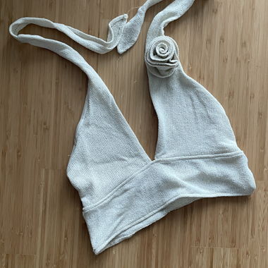 Top mit Rose