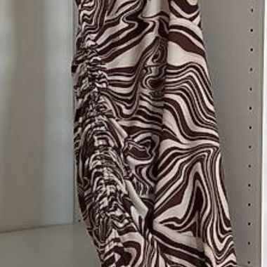 Printed Satin Dress BERSHKA