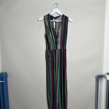 Combinaison en tricot multicolore