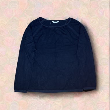 NAF NAF - Black Pulli with Lace and Glitter - XL