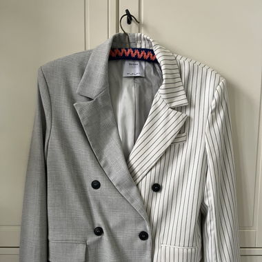 double pattern blazer from Bershka 