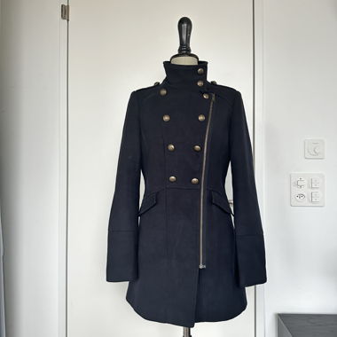 Dunkelblauer Mantel Gr. 34