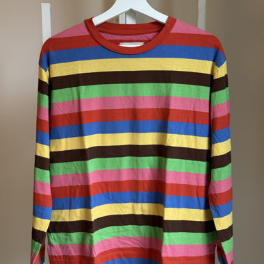 Thinking MU - Top maniche lunghe a righe arcobaleno