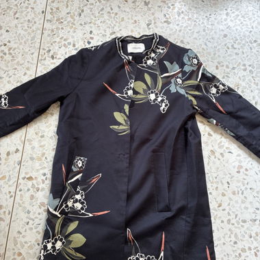 Patterned Black Coat