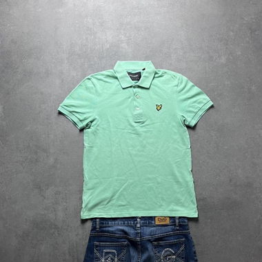 Polo Vintage Lyle & Scott Vert Taille S