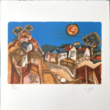 Lithografie von Ernst "Aschi" Kopp