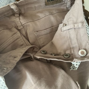 Pantalon en jeans beige