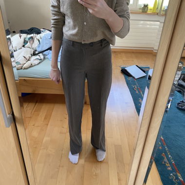 Pantalone in tessuto marrone