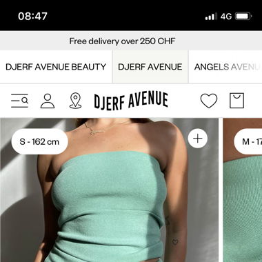 Djerf Avenue Tube Top Mint