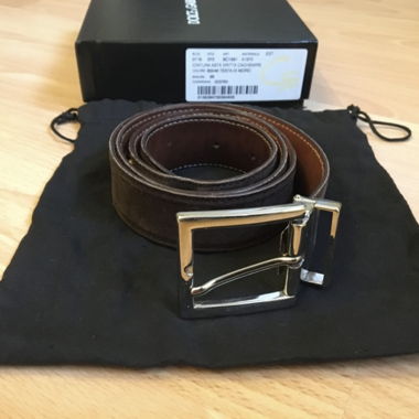 Dolce & Gabbana Leather Belt - Length 98 cm