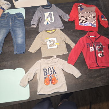Paket Jungen Langarmshirts Gr.74-80