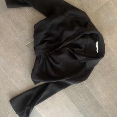 Black Satin Blouse