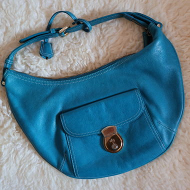Le tanneur turquoise Borsa Hobo in pelle