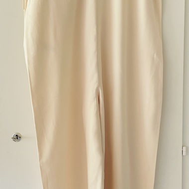 Mango Cream Jumpsuit Dress
