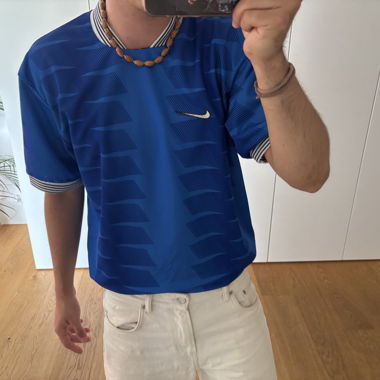 Nike Vintage-Fussballtrikot Blau