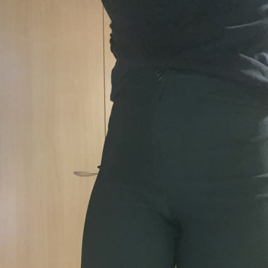 Dunkelgrüne Stoffhose