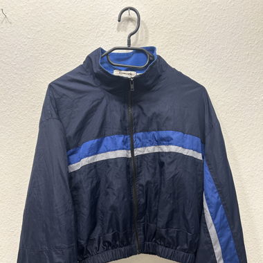 blaue rework Jacke