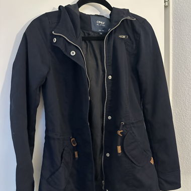 dark blue transitional jacket from only