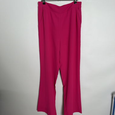 Pantaloni a gamba larga rosa