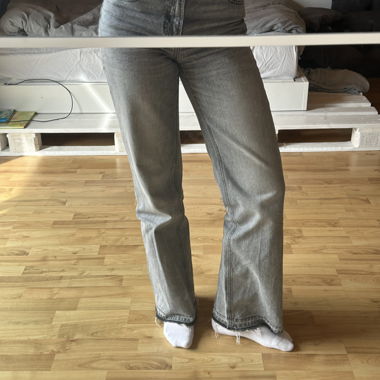 Jeans Grigi Straight-Leg