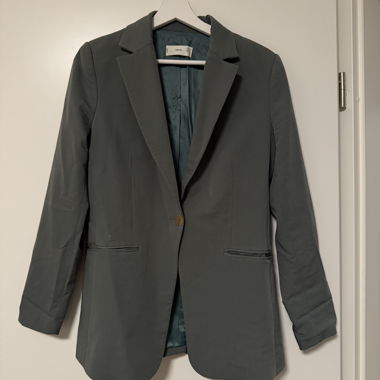Hellkhaki-/grüner Mango-Blazer, 38