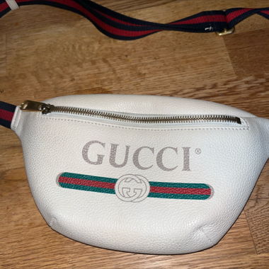 Gucci White Belt Bag