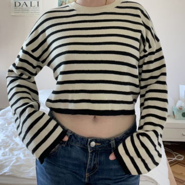 Maglione C&A corto a righe