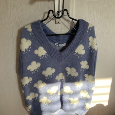 Gilet pull Zara Cloud