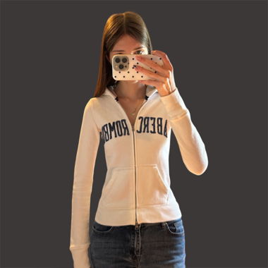 Abercrombie & fitch Vintage Y2K Zip-Hoodiejacke