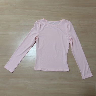 Pink long-sleeve shirt