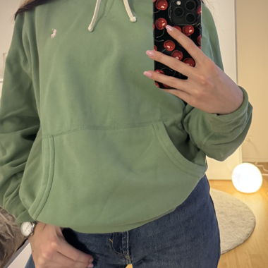 Polo hoodie verde
