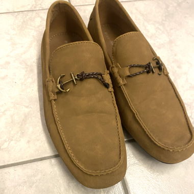 Braune  Loafer Leder Schuhe