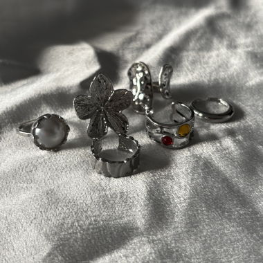 Ensemble de bagues en argent