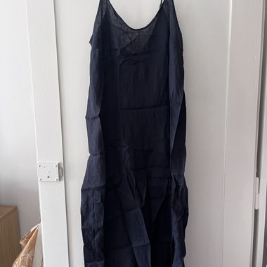 Navy spaghetti strap dress