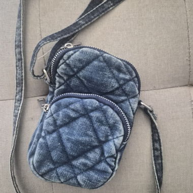 Borsa a tracolla in denim