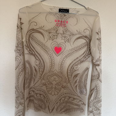 Grace sheer patterned top
